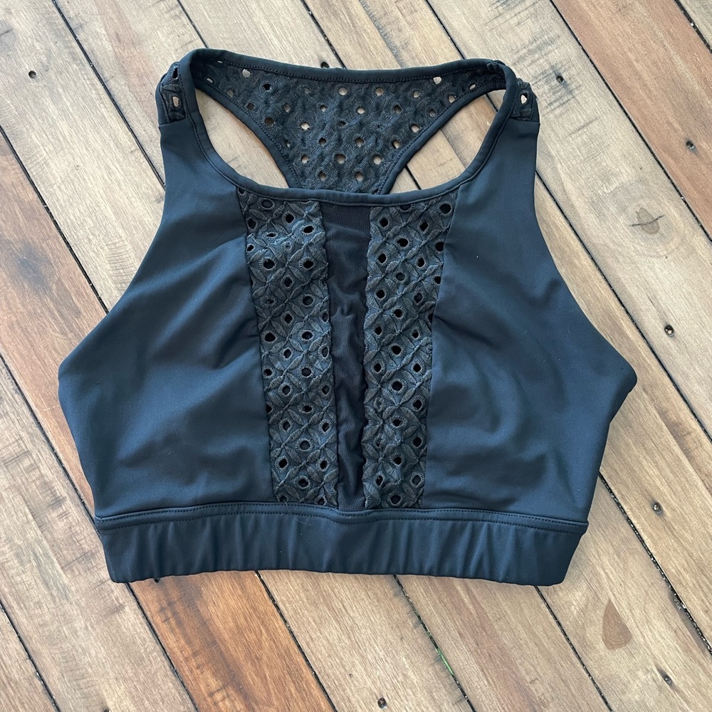 Carbon38 Black Lace Sports Bra